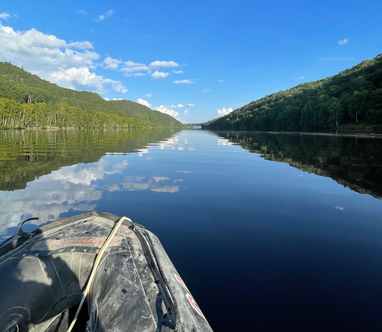 Kayaking on a lake