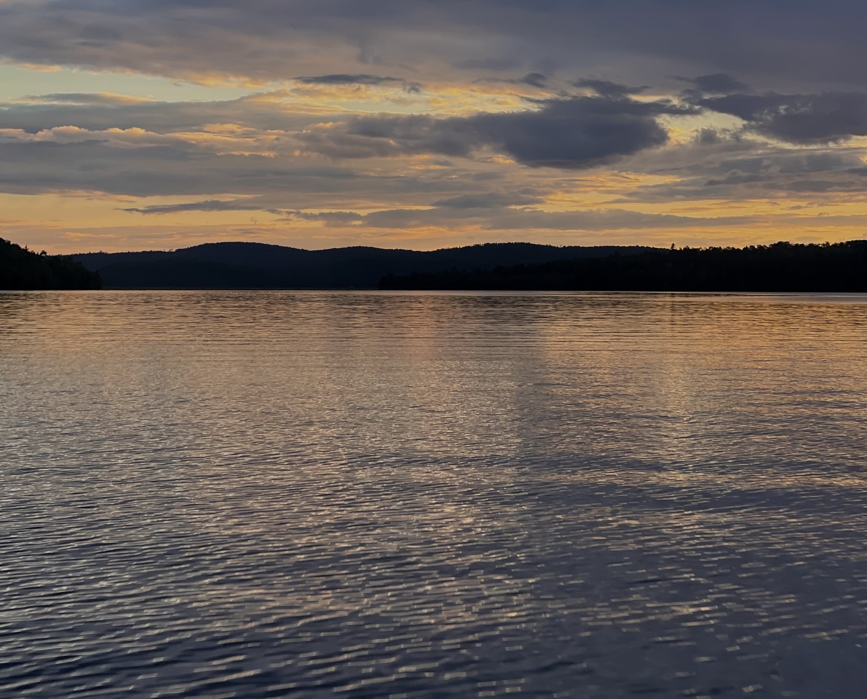 Lake at sunset
