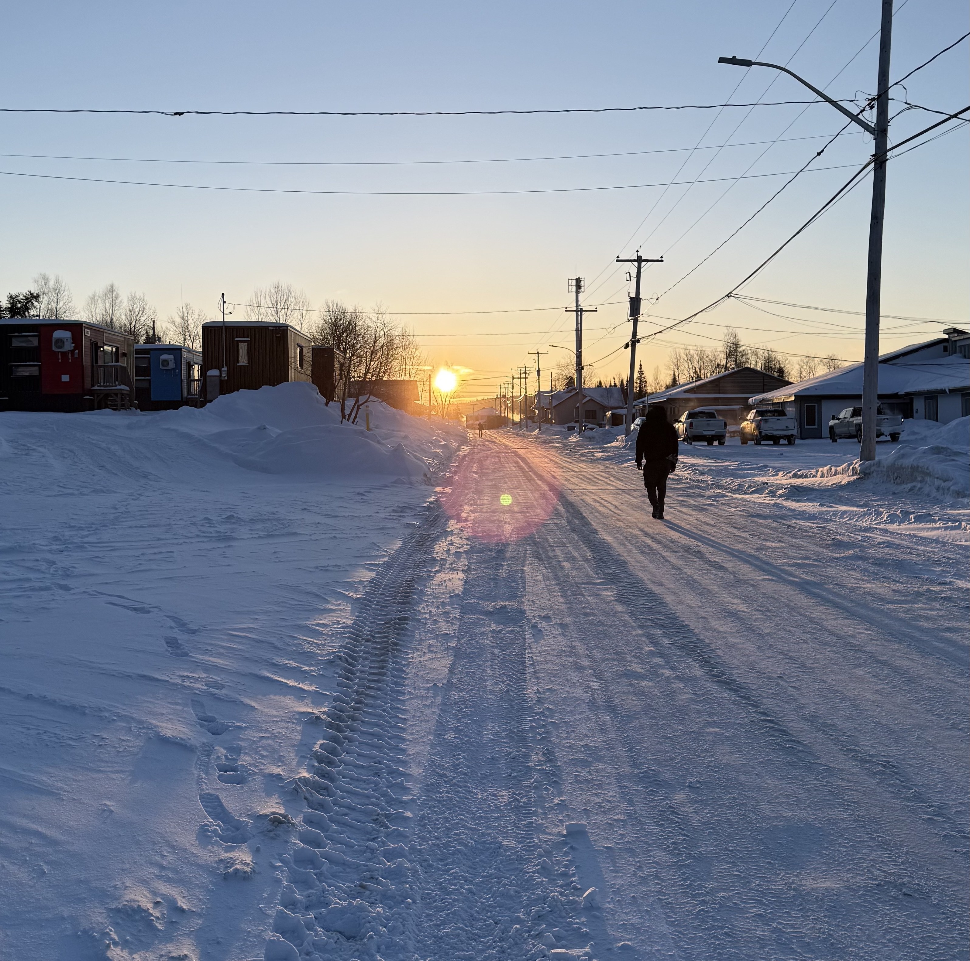 Yellowknife at sunset
